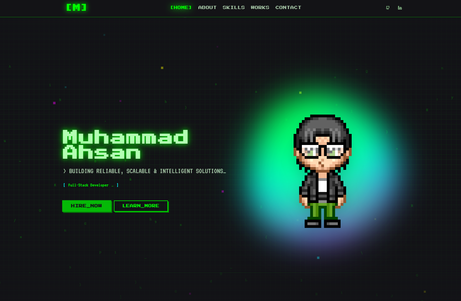 Portfolio — codedbyahsan website preview