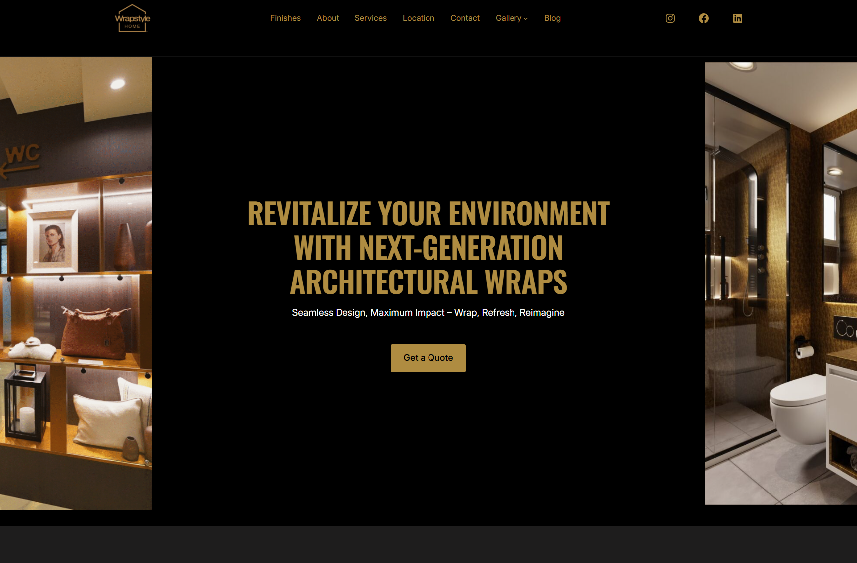 Wrapstyle Home website preview